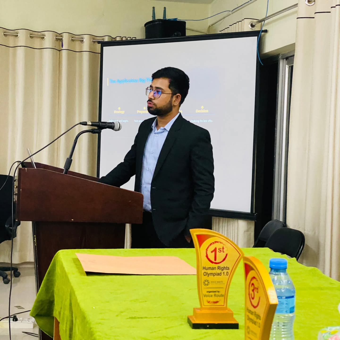Fahad Bin Islam Khan presenting criminal justice research at an academic workshop