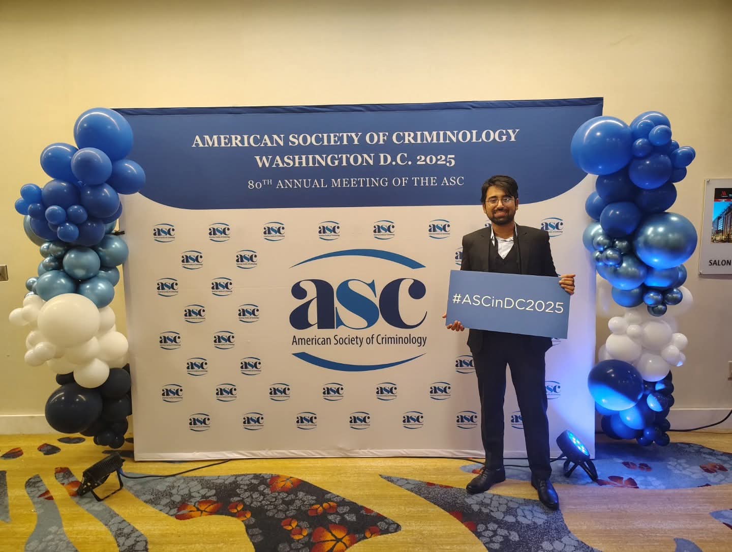 Fahad Bin Islam Khan at the American Society of Criminology Annual Meeting, Washington D.C.